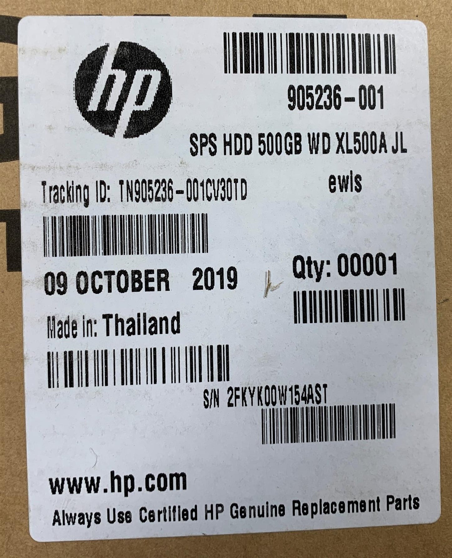 HP 905236-001 Western Digital WD5000AZLX WD 500GB 32MB 3.5 inch SATA HDD NEW