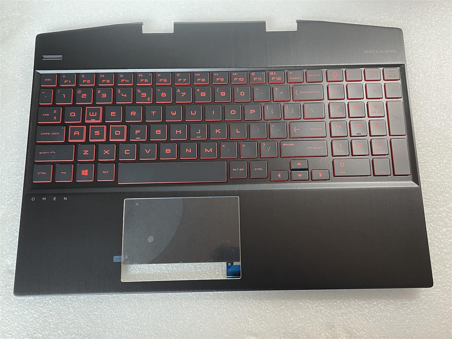 For HP Omen 15-DH L61524-B31 US int. English International also named dutch Palmrest Keyboard Top Cover NEW