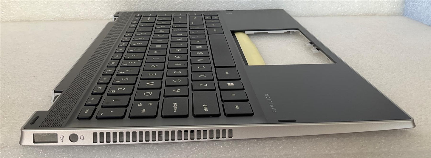 HP Pavilion X360 14-CD 14-DW M01292-B31 US int. English International also named dutch Keyboard Palmrest NEW
