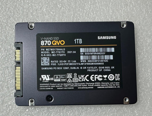 For Samsung SSD Drive 1TB 870 QVO SATA MZ-77Q1T0BW 2.5 inch Solid State Disk Drive NEW