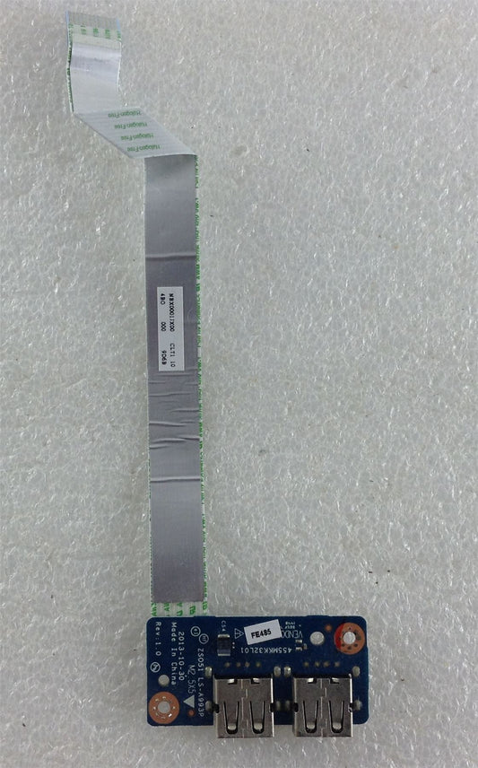 HP 255 250 G3 749649-001 K7H92ES ABU USB Ports PCB Board cable data ribbon LS-A993P