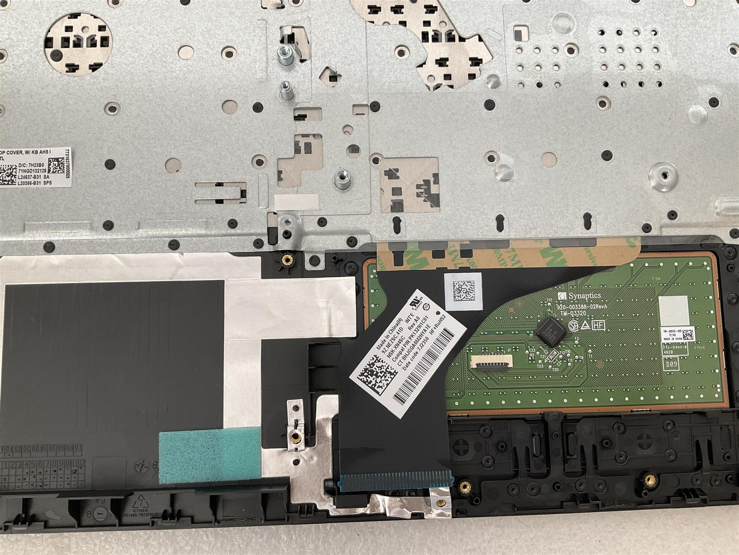 HP 250 255 G7 L24637-B31 L20386-B31 US int. English International also named dutch Keyboard Palmrest NEW