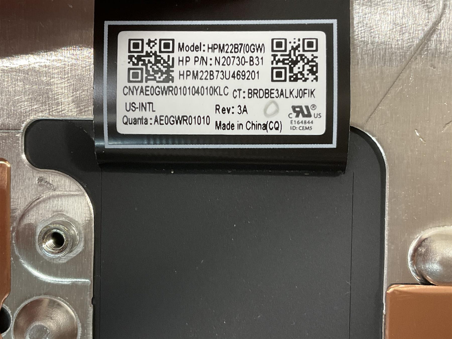HP Chromebook 15A-NA N28067-B31 N24689-B31 US int. English International also named dutch Keyboard Palmrest