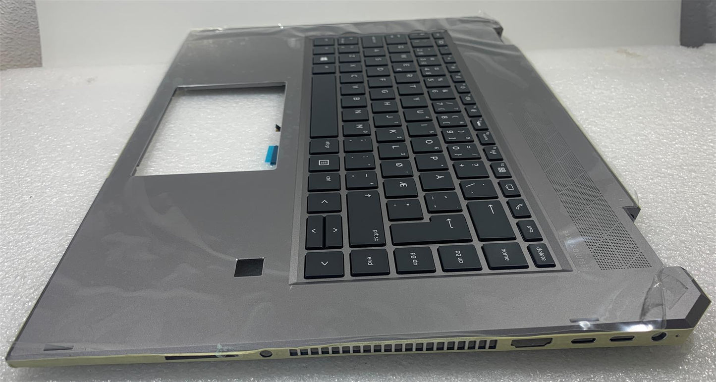 HP ZBook Studio x360 G5 L34210-091 also sending L34211-091 Norwegian Backlight Keyboard Palmrest Norway