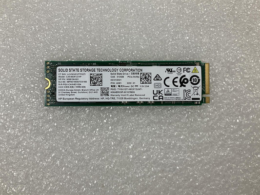 For HP M08139-001 Solid State Technology Corporation 512GB M.2 NVMe PCIe SSD NEW