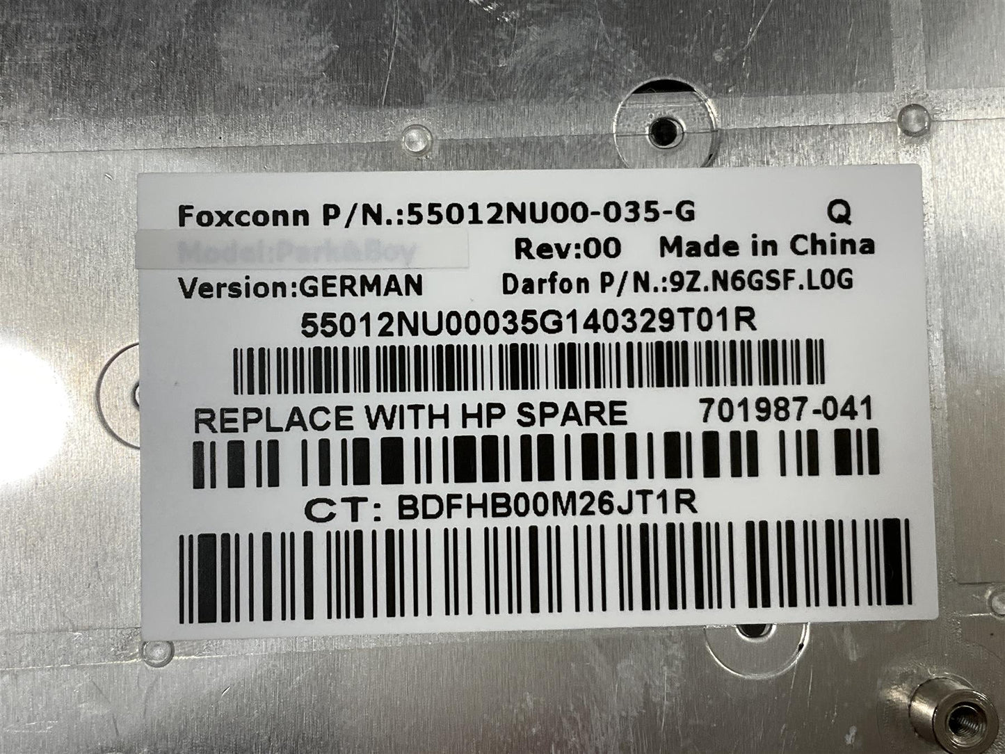 for HP Probook 6560B 6565B 6570B 701987-041 Germany German GR Keyboard NEW