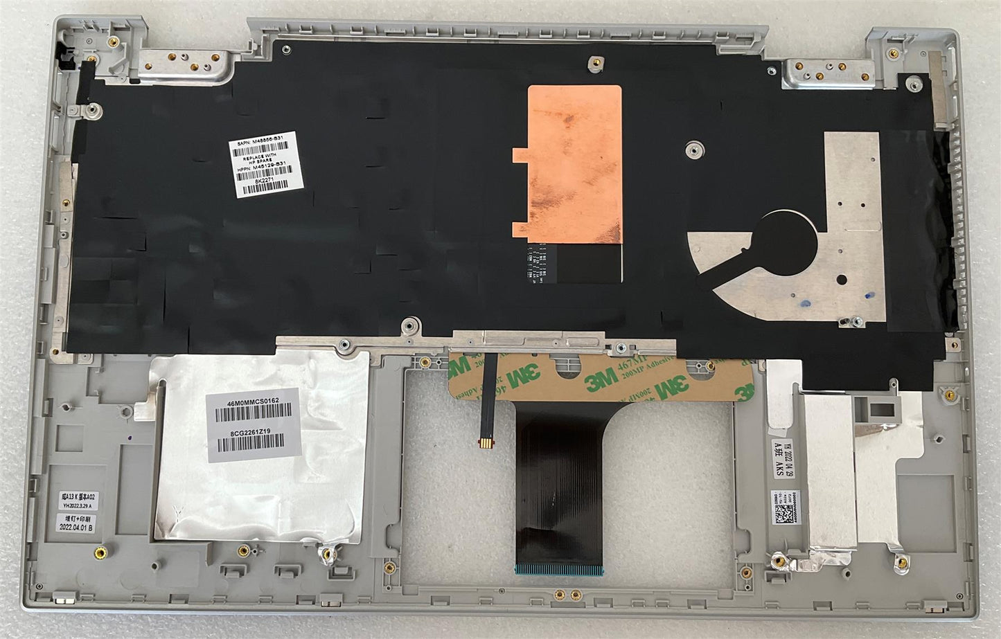HP PAVILION X360 15-ER M48856-B31 M45129-B31 US int. English International also named dutch Keyboard Palmrest