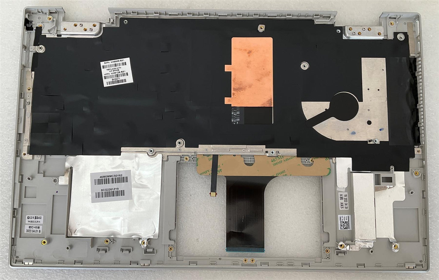 HP PAVILION X360 15-ER M48856-B31 M45129-B31 US int. English International also named dutch Keyboard Palmrest