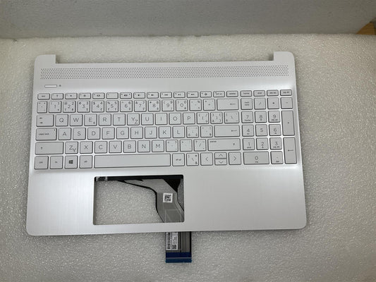 For HP 15T-DY 15Z-EF L68120-FL1 L63574-FL1 Palmrest Keyboard Czech Slovakia NEW