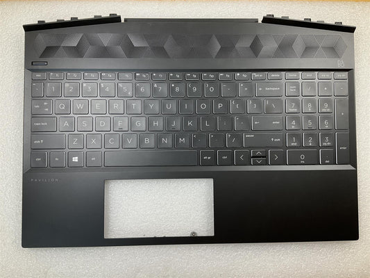 HP Pavilion 15-DK L58828-B31 L57595-B31 US International Keyboard Palmrest NEW