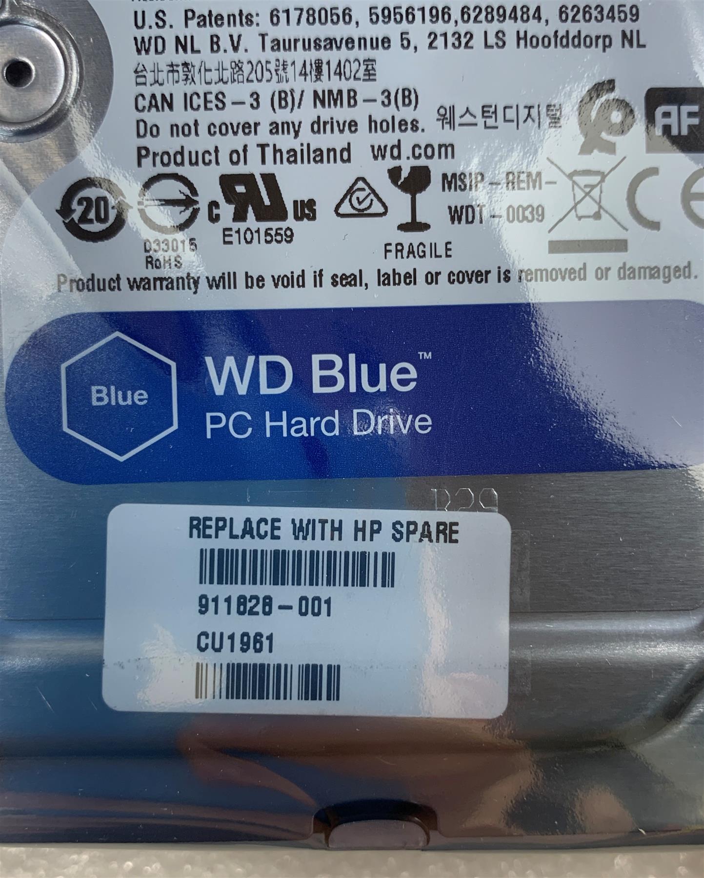 HP 800 G2 911828-001 Western Digital WD10EZEX 3.5-inch 1TB 7200RPM SATA HDD NEW