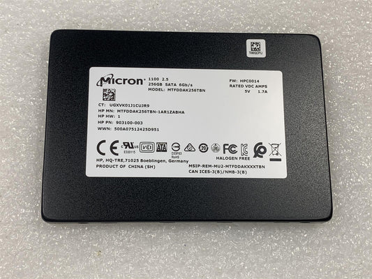 HP 792829-001 Micron MTFDDAK256TBN 1100 2.5 inch 256GB Solid State Drive 903100