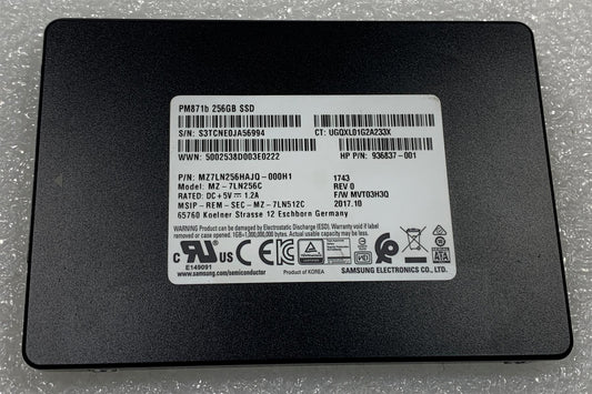 HP ZBook 15 G2 Workstation L33774-001 SATA-3 256GB Solid-State Drive SSD NEW