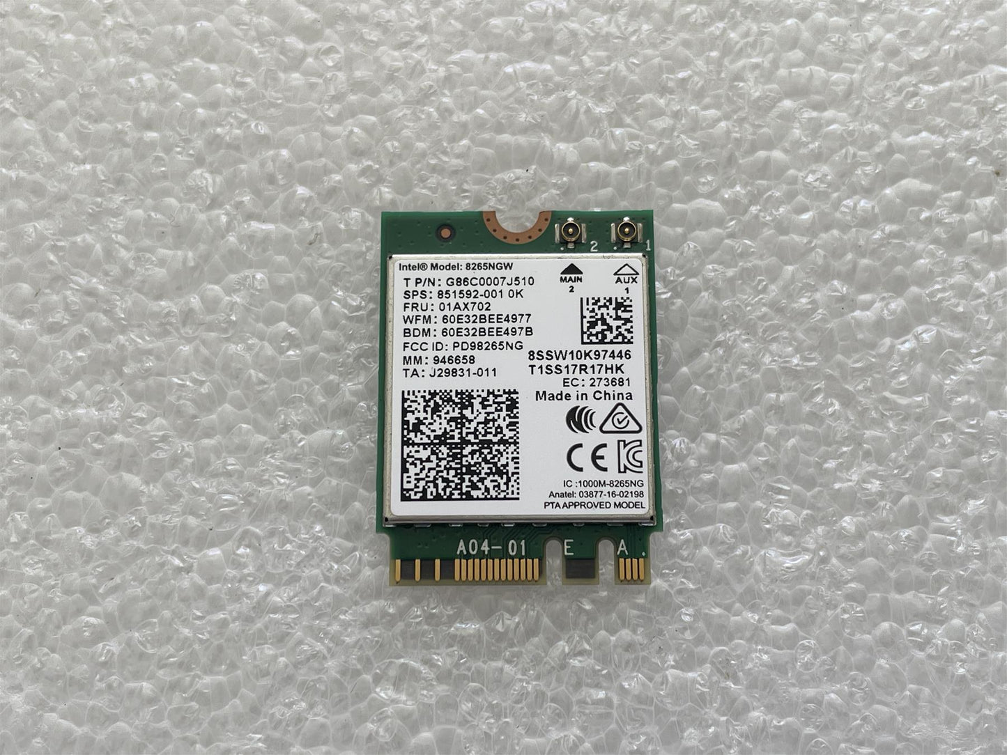 For Hp 918855-855 851592-001 Intel Dual Band Wireless AC 8265 8265NGW WIFI WI-FI