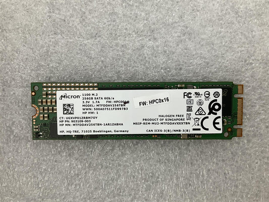 For HP 804361-001 Micron 1100 256GB MTFDDAV256TBN SSD Solid State Drive M.2 SATA