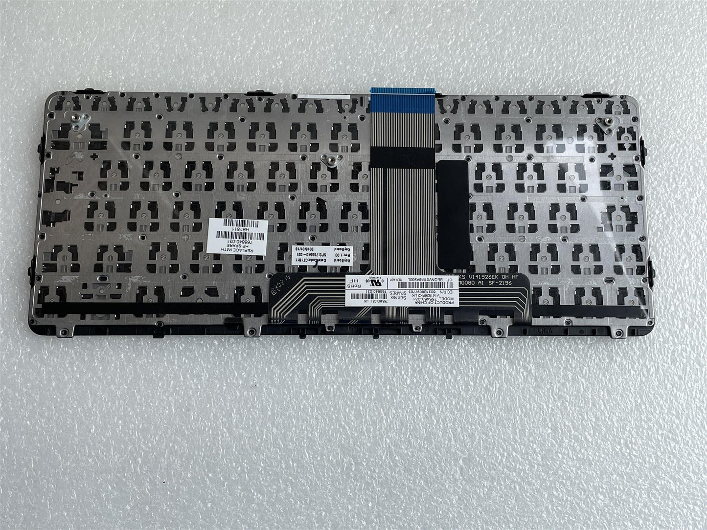 For HP Pro x2 612 G1 766640-031  Keyboard UK English Genuine Original NEW