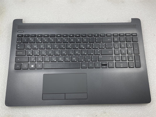 For HP 250 255 G7 Notebook M04975-BD1 Ukrainian Palmrest Keyboard Top Cover NEW