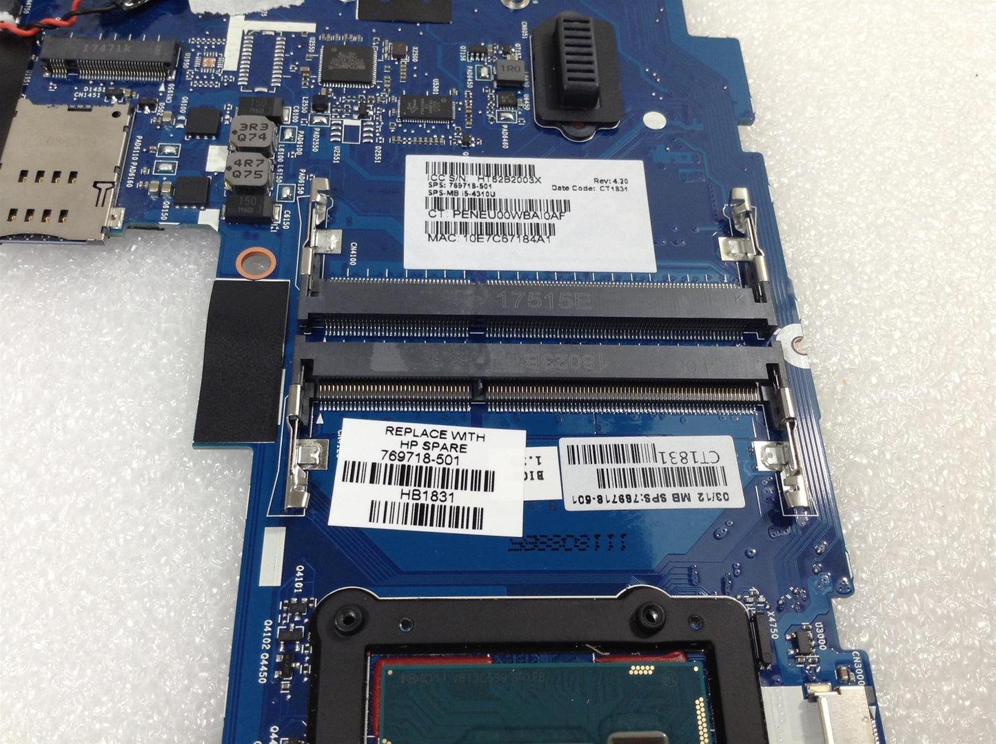 HP EliteBook Folio 9480m Notebook PC 769718-001 i5-4310 with UMA Motherboard New