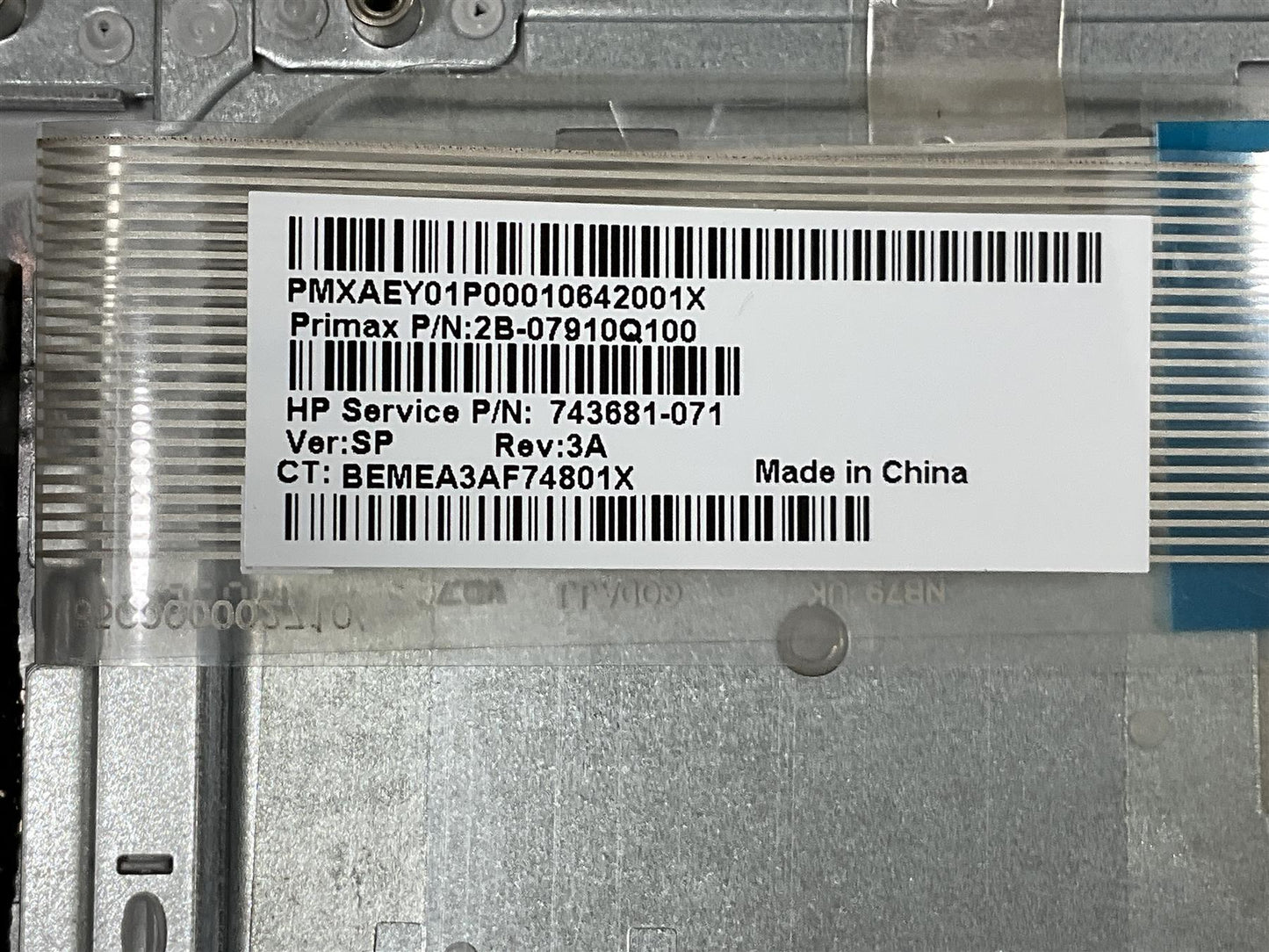 HP Chromebook 14 G1 740172-071 Spanish Spain ES Keyboard Palmrest NEW