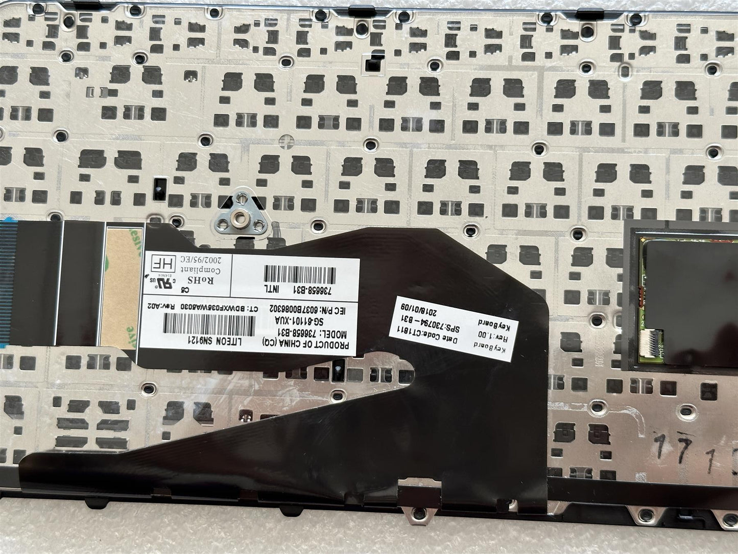 For HP ZBook 14 G2 15u G2 730794-B31 US int. English International also named dutch Keyboard Genuine NEW