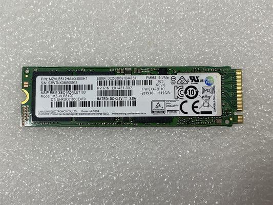 for HP 921306-001 Samsung MZVLB512HAJQ PM981 NVMe 512GB M.2 SSD Solid State Drive