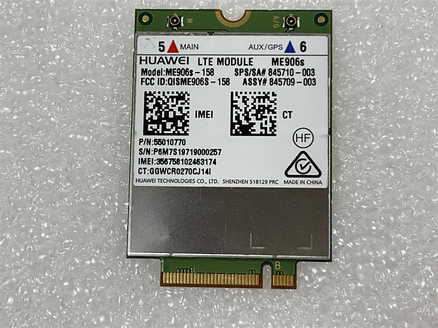 HP L29292-800 Huawei LTE Module ME906S-158 Mobile Broadband GPS LTE/HSPA+ 4G