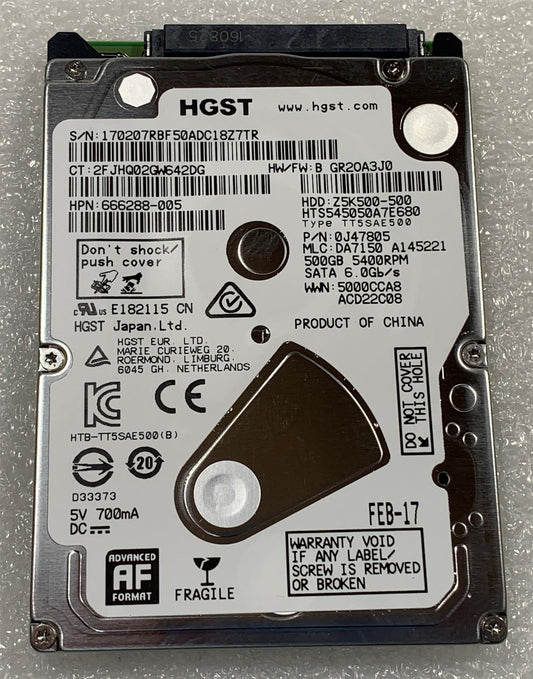 HP ProBook 455 G3 G4 778187-001 HDD Hard Disk Drive 500gb 500 GB SATA NEW