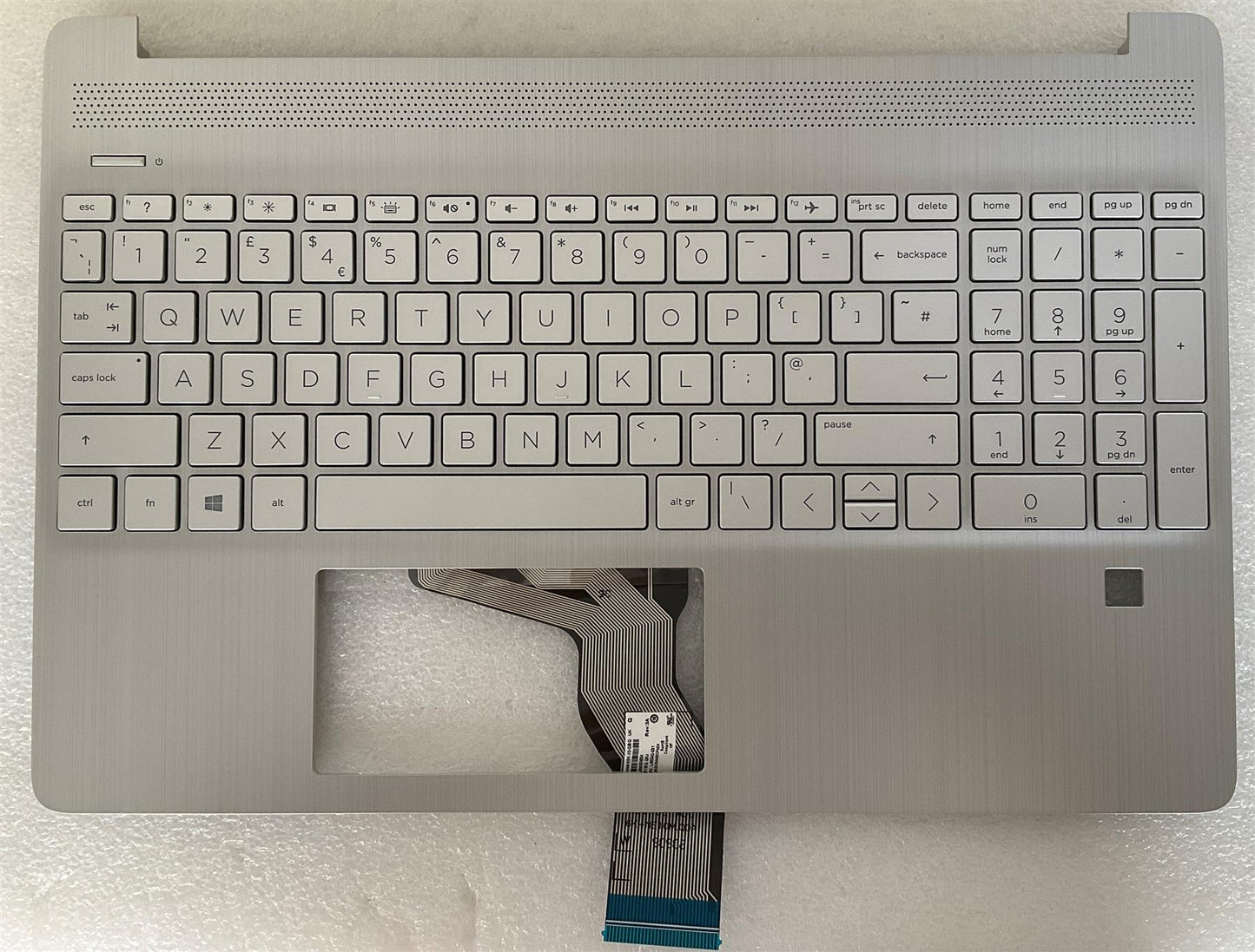 HP Laptop 15s-fq5021na 8R554EA 15S-FQ 15S-EQ 15-EF 15-DY L68125-031 L63579-031 also for M17184-031M17578-031 UK English Keyboard Palmrest