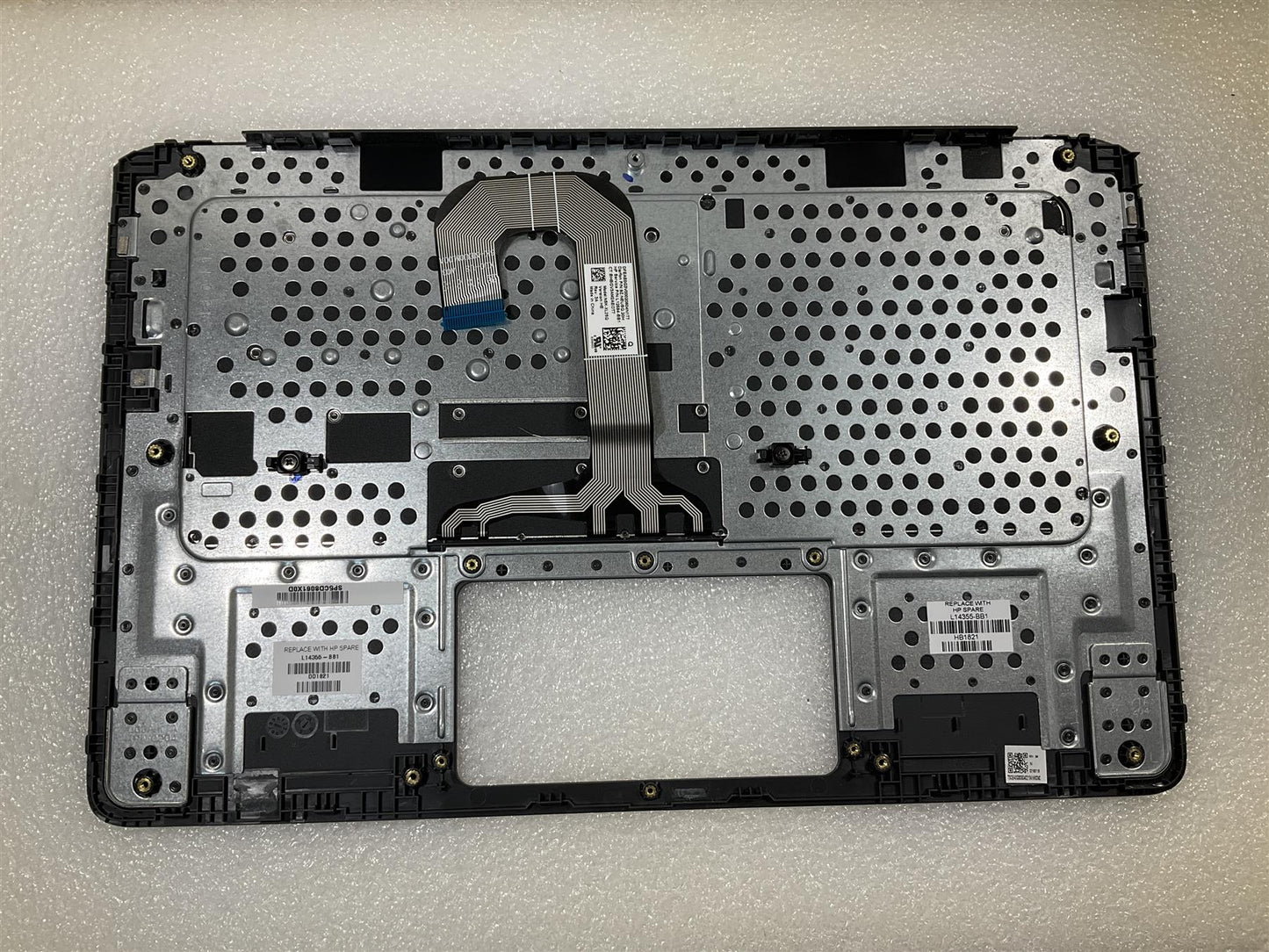 for HP Chromebook 14A G5 L14355-BB1 Israel Hebrew Keyboard Palmrest NEW