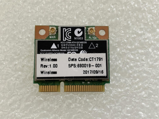 For HP 690019-001 Qualcomm Atheros QCWB335 Wifi Wi-Fi WLAN Wireless Card NEW