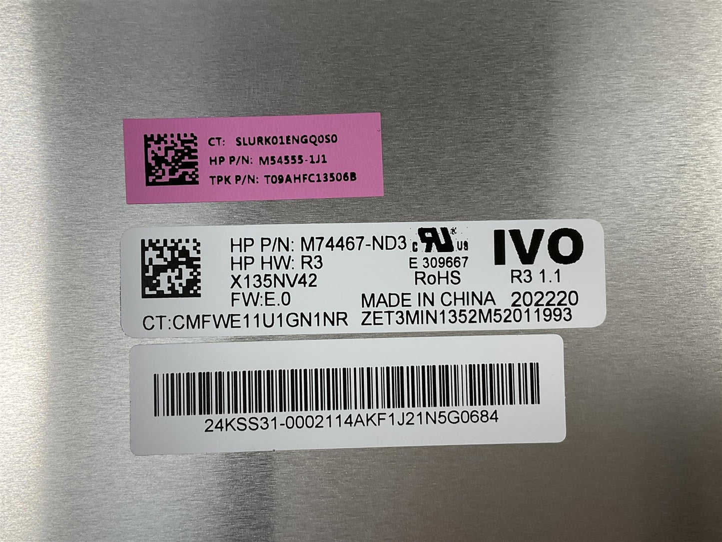 HP Spectre X360 2-in-1 Laptop 14-ef0018ci 14-EF N12681-001 N10726-001 M54555-1J1 SLURK01ENGQ0S0 SG135FBB-A44 A45-H800, 13.5 Privacy 7H2370 71NLI132177 M74467-ND3 FHD Touchscreen Touch Screen Display Panel NEW