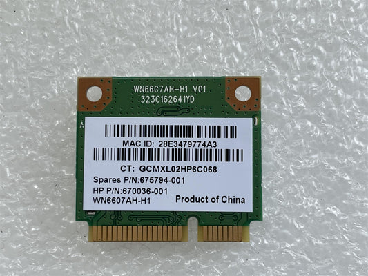 For HP 675794-001 Atheros Model AR5B125 Wireless Card Wifi 670036-001 NEW