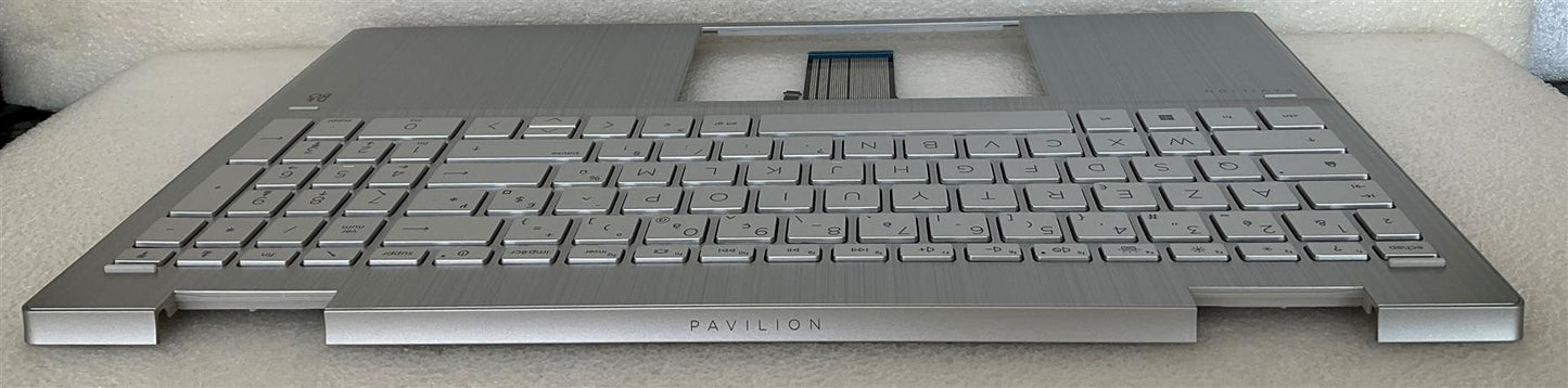 HP PAVILION X360 15-ER M48856-051 M45129-051 French FR Keyboard Palmrest NEW
