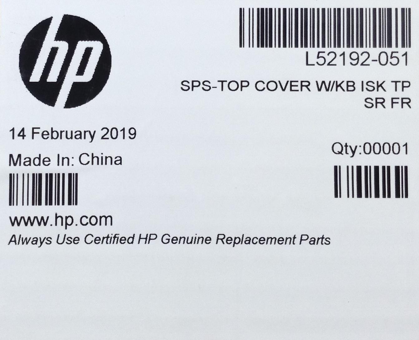 HP Chromebook 11A G6 L52192-051 L92334-051 L92224-051 Keyboard Palmrest France Genuine Original NEW