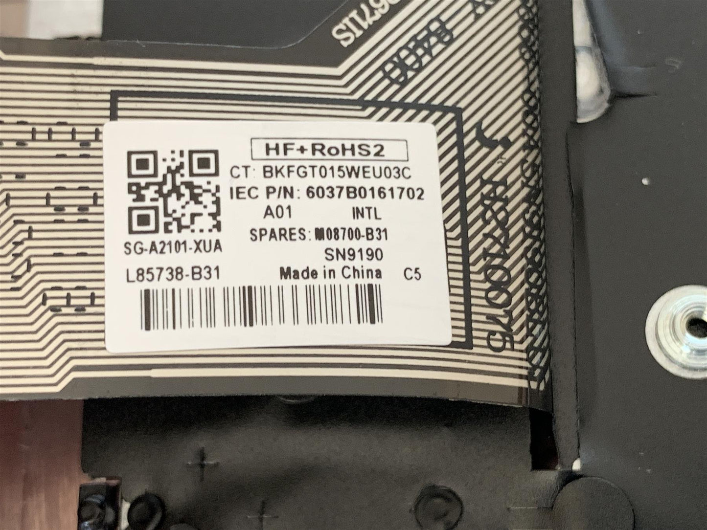 HP EliteBook 830 G7 M08700-B31 int. English International also named dutch US Keyboard Layout Palmrest NEW