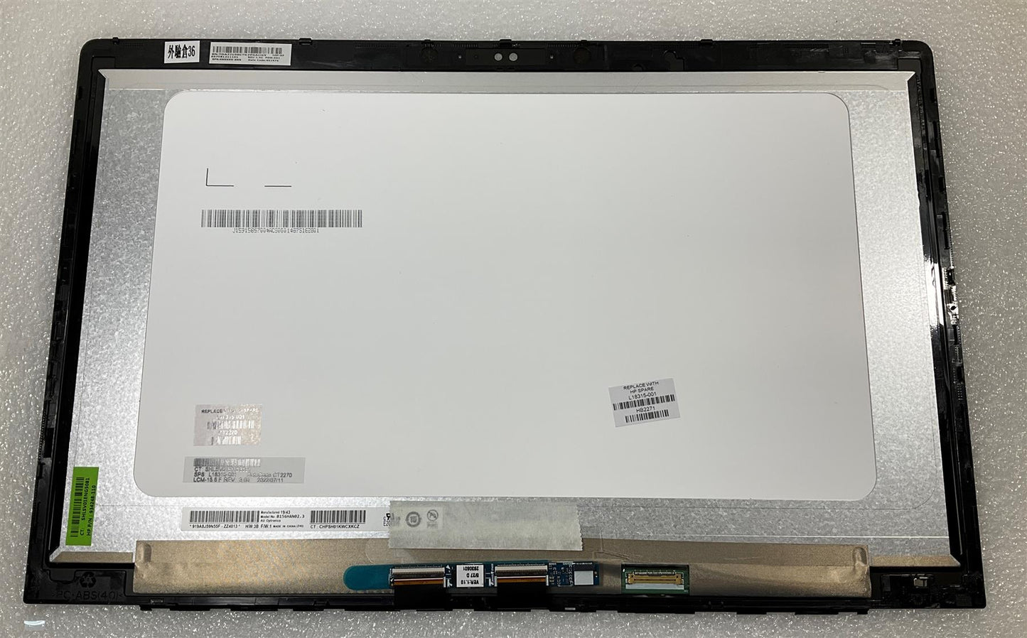 for HP EliteBook 850 G5 L18315-001 Touch Screen Display Panel 15.6 inch FHD NEW