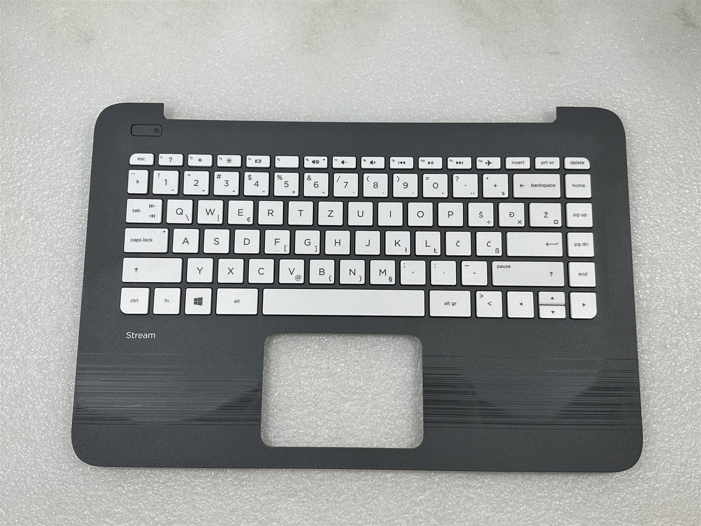 For HP Stream 14-AX 14-CB 933583-BA1 Slovenian Palmrest Keyboard Top Cover NEW