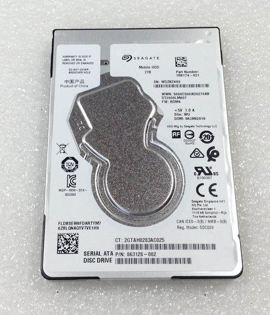 Hp 400 600 800 G2 819636-001 SEAGATE ST2000LM007 2.5-inch  2TB SATA 5400 RPM NEW