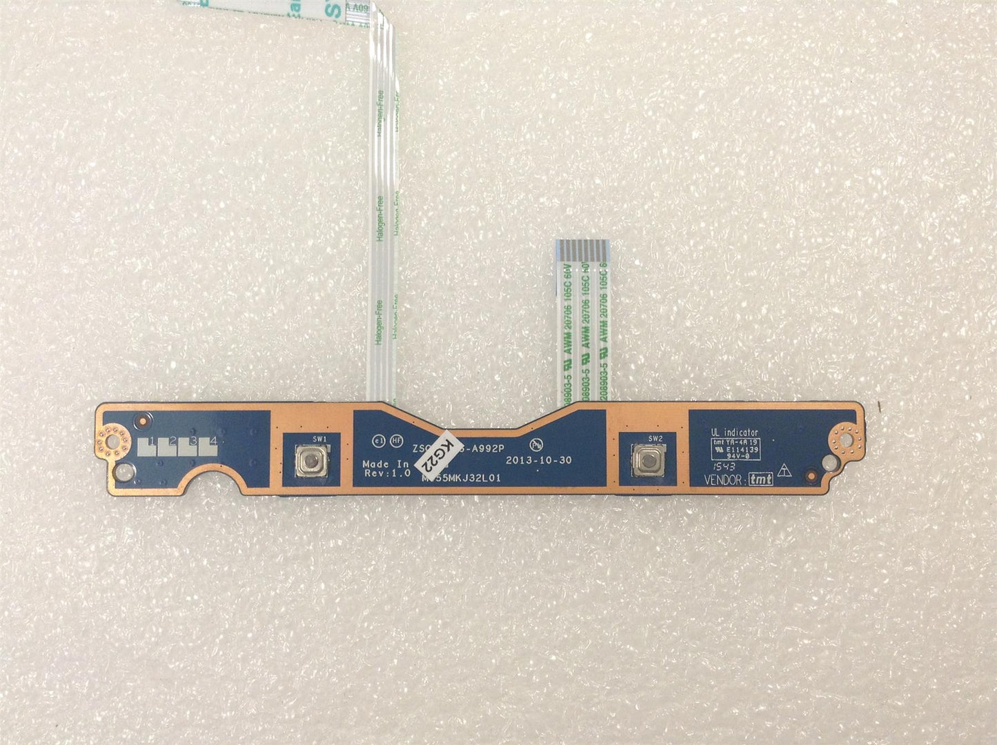 Hp 15-G 749651-001 TouchPad Button Board With Cables Genuine Original NEW