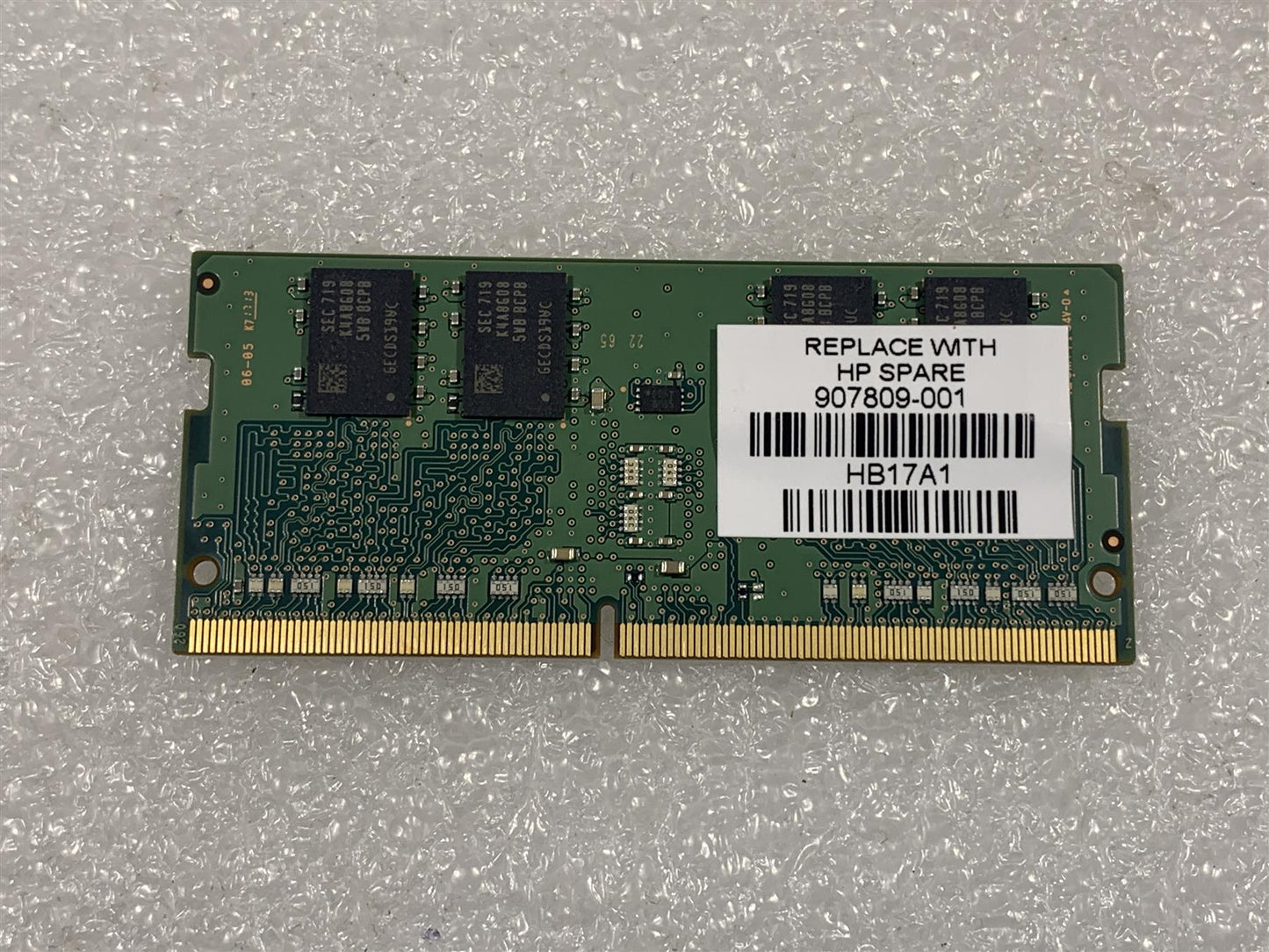HP 907809-001 Samsung M471A1K43BB0-CPB Ram Memory DDR4 8GB PC4 2133P MHz NEW