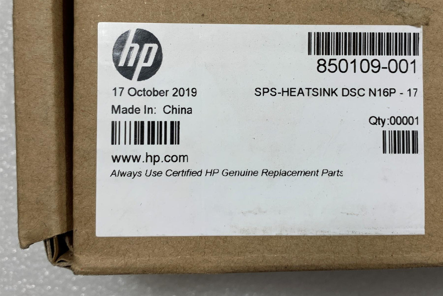 HP ZBook 17 G3 850109-001 CPU GPU Processor Cooler Cooling Heatsink Genuine NEW