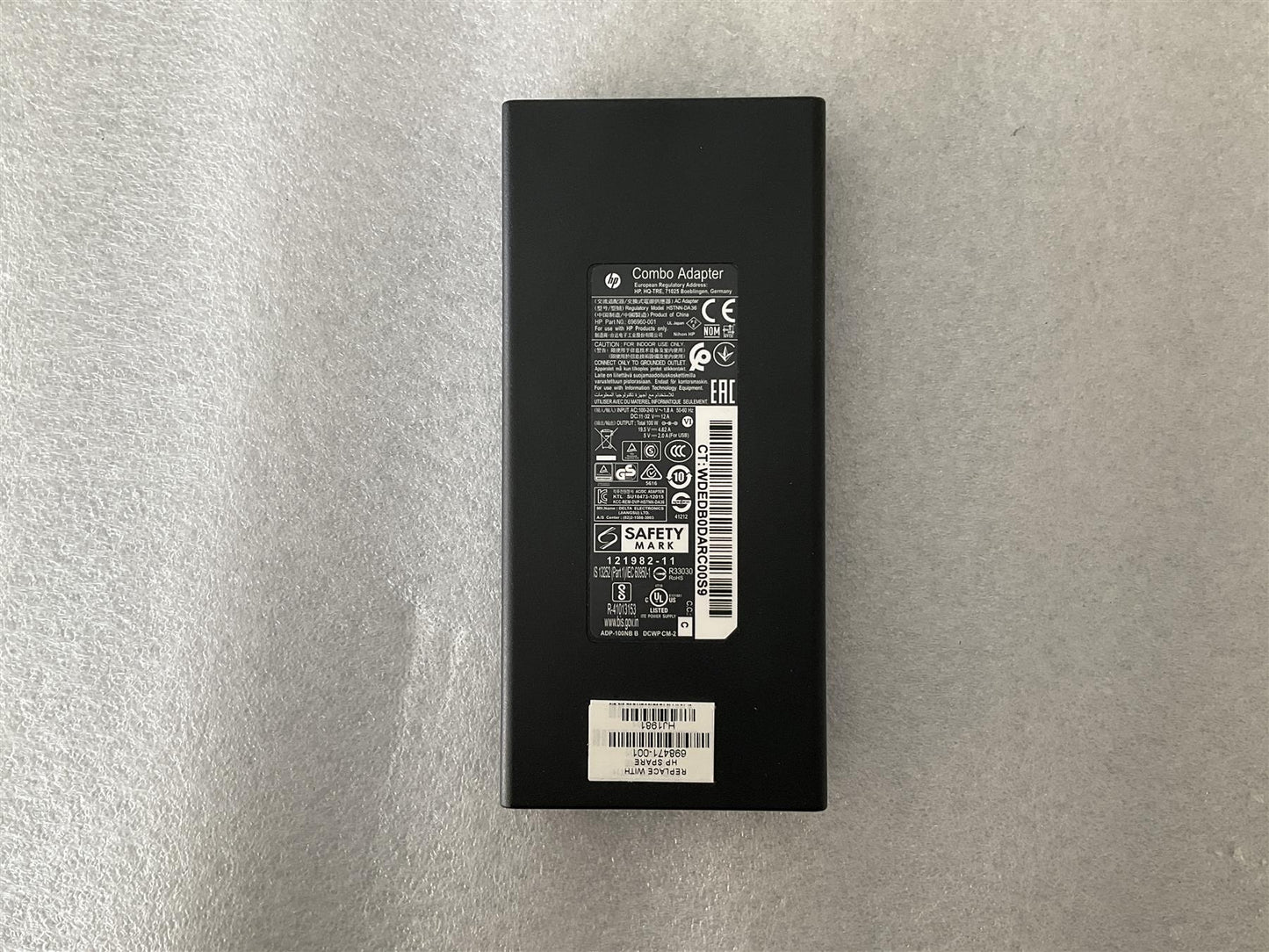for HP 698471-001 Combo Power Charger AC Adapter HSTNN-DA36 696960-001 90W NEW
