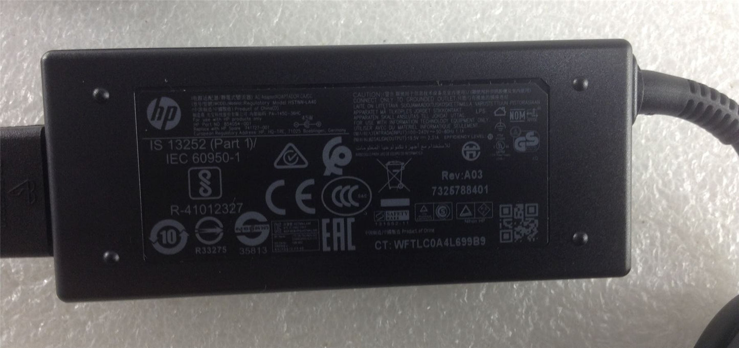 HP 250 G5 1TT39ES ABU Power Adapter Adaptor Charger Genuine Original 854054-001
