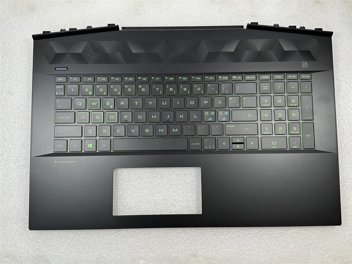 For HP Pavilion Gaming 17-CD 17T-CD L61161-DH1 17-cd0000tx Danish Danca Finnish Norwegian Swedish Palmrest Keyboard SWEDEN FINLAND NORWAY Denmark