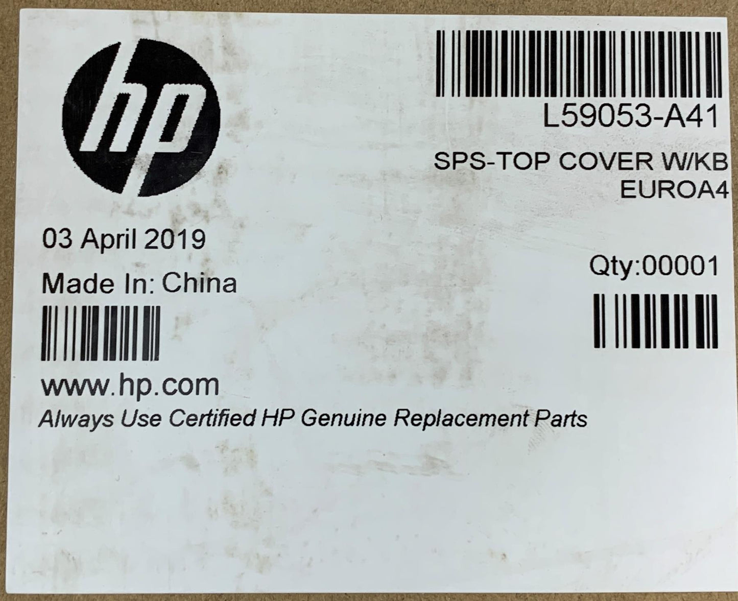 HP ProBook x360 11 G4 L59053-A41 Palmrest Belgian Keyboard Belgium Genuine NEW