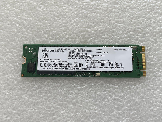 For Hp 923775-001 Micron 1300 256GB M.2 SATA Opal2 SSD Solid State Drive NEW