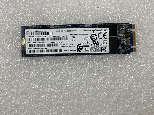 For HP 856448-001 Sandisk X400 M.2 SSD 256GB Solid State Drive SD8SN8U-256G-1006