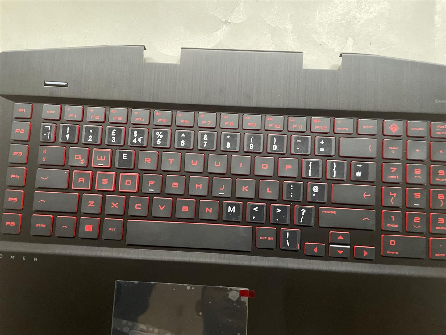 For HP Omen 17-CB L61638-031 With Stickers UK English Keyboard Palmrest NEW