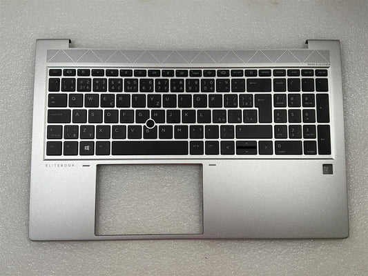 For HP EliteBook 855 G8 M53308-FL1 Czech Slovakia Palmrest Keyboard Top Cover