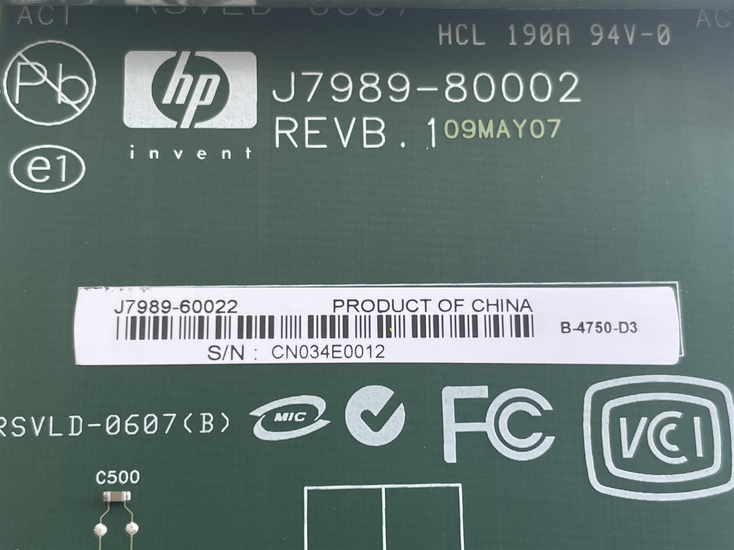 HP CE525-69003 Jet Direct High Perfomace Hard Disk Drive J7989-80002 80GB HDD